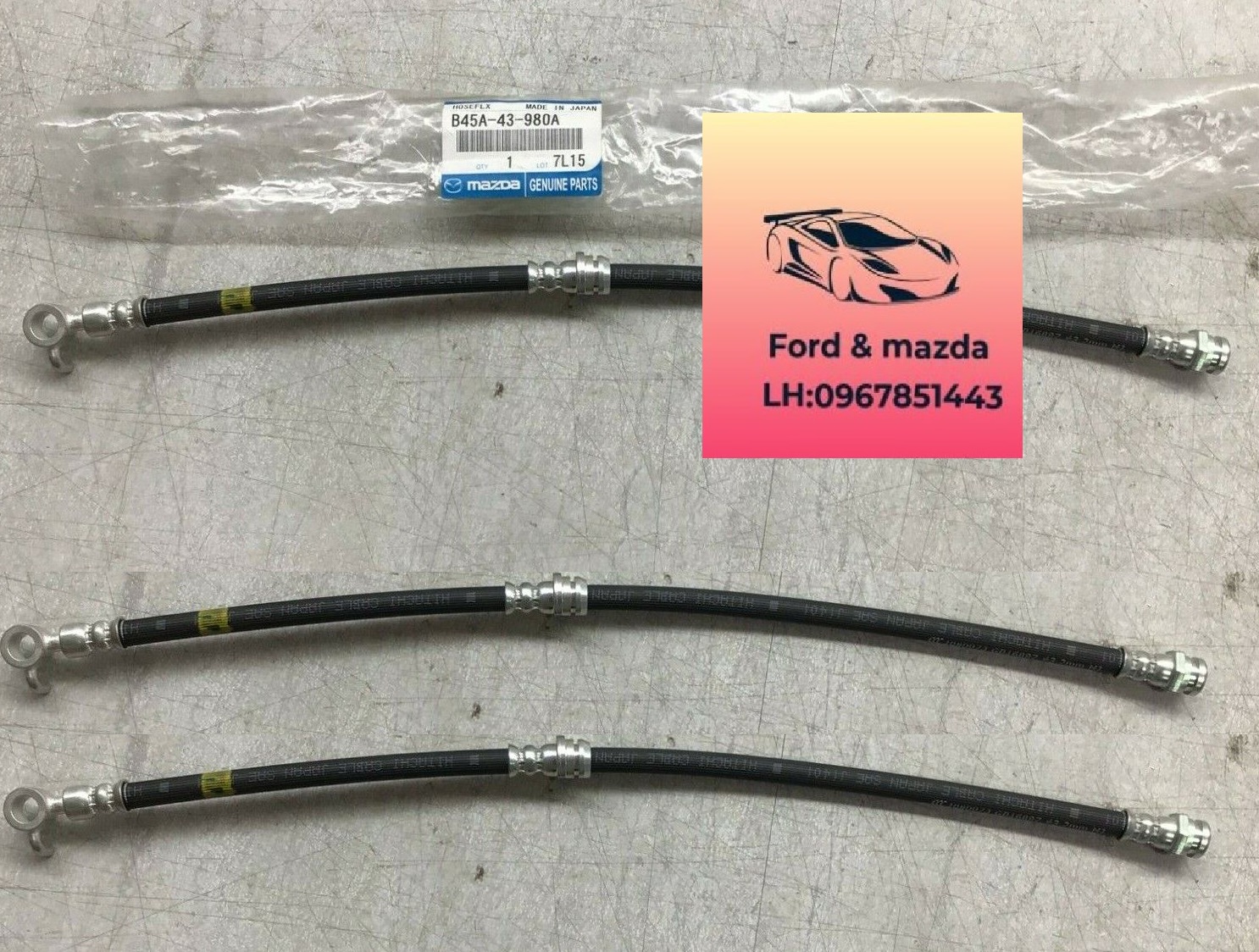 tuy  ô phanh trước  mazda 3 2015-2016-2017-2018-2019 B45A43980A-B45A43990A