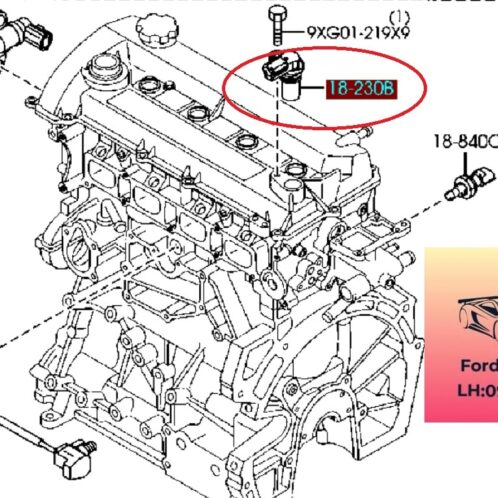 Cảm biến vị trí trục cam mazda 6 2003-2008 cảm biến vị trí trục cam mazda 6 2003-2004-2005-2006-2007-2008-cảm biến trục mazda mazda 6 LF0118230,