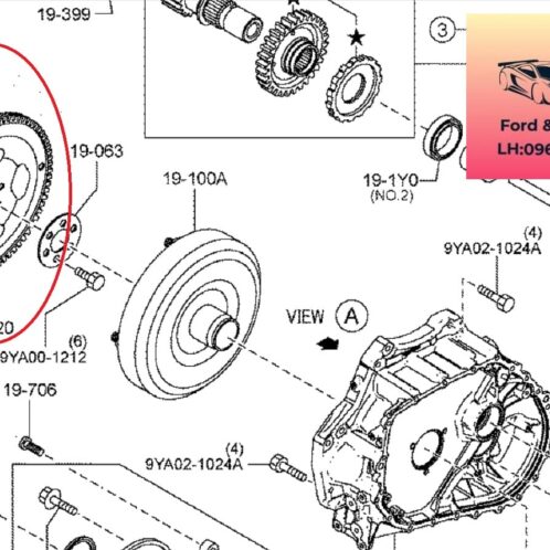 Bánh đà hộp số mazda 2 2015-2022 Bánh đà hộp số mazda 2 2015-2016-2017-2018-2019-2020-2021-2022-vòng răng bánh đà mazda 2-bánh răng bánh đà mazda 2-FZ1119020A-FZ1119020B