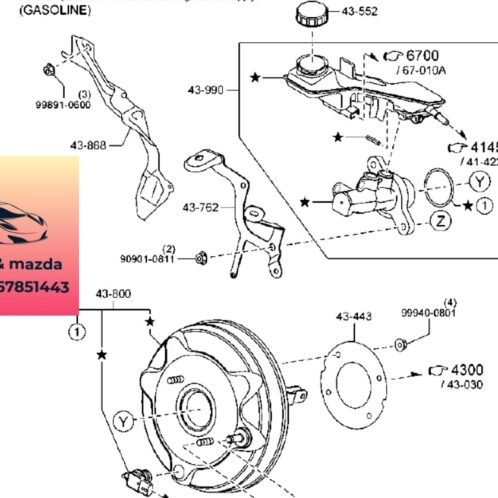 Bầu trợ lực phanh mazda 2 2015-2022 Bầu trợ lực phanh mazda 2 2015-2016-2017-2018-2019-2020-2021-2022-bầu tổng phanh mazda 2-bầu sạc phanh mazda 2-bầu hơi phanh mazda 2-DAY24380ZA-DBY94380ZA