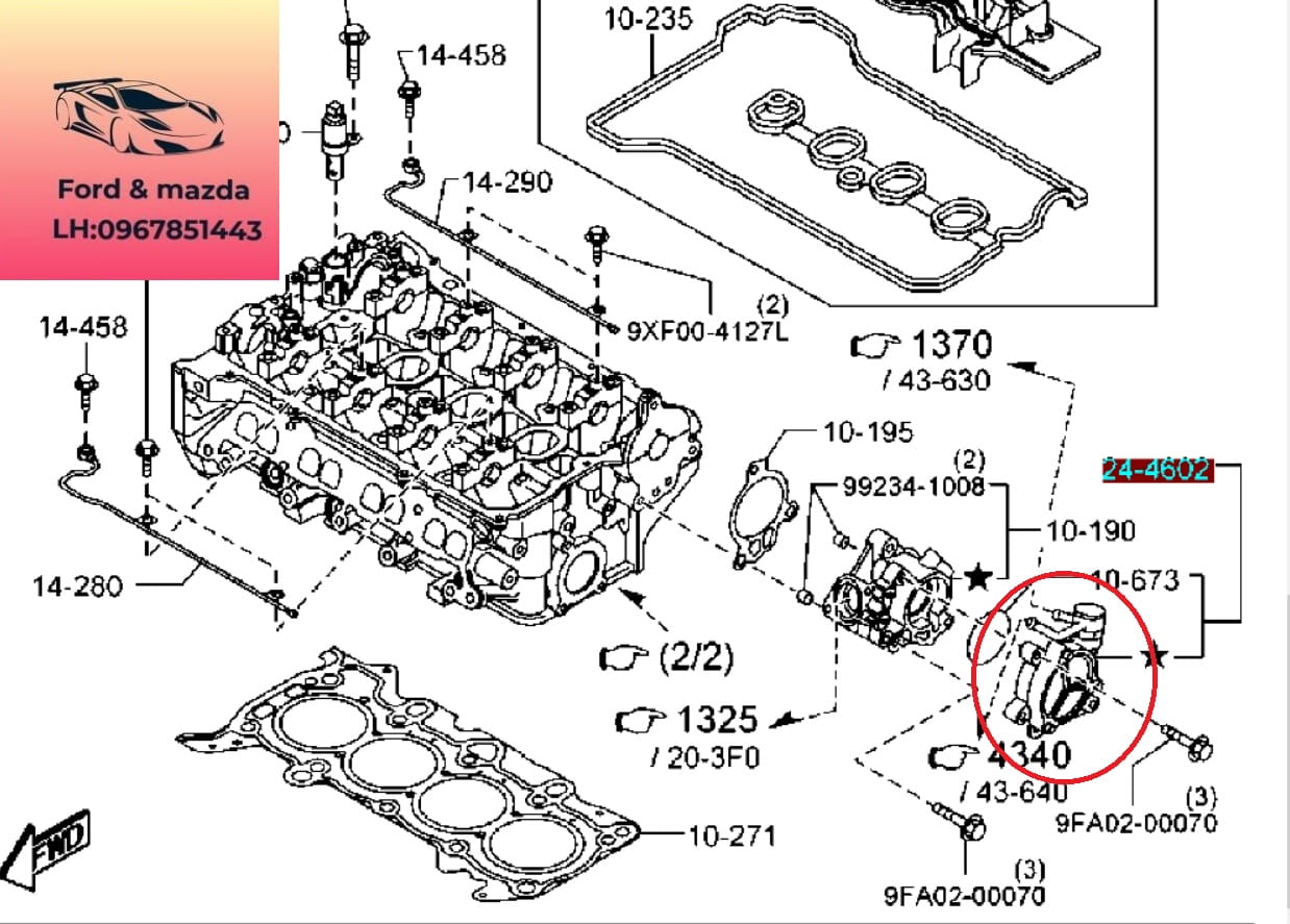 Bơm chân không mazda 2 2015-2016-2017-2018-2019-2020-2021-2022-bơm chân không hộp số mazda 2-bơm chân không nhiên liệu mazda 2-PE0718G00A (1)