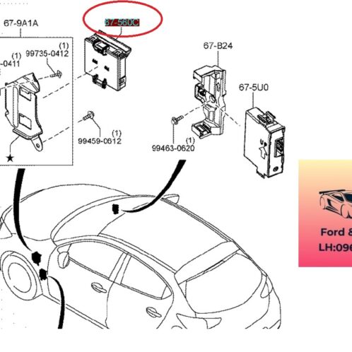 Hộp PCM mazda 2 2015-2022 Hộp PCM mazda 2 2015-2016-2017-2018-2019-2020-2021-2022-hộp đen mazda 2-hộp ECU mazda 2-DB4G67560C