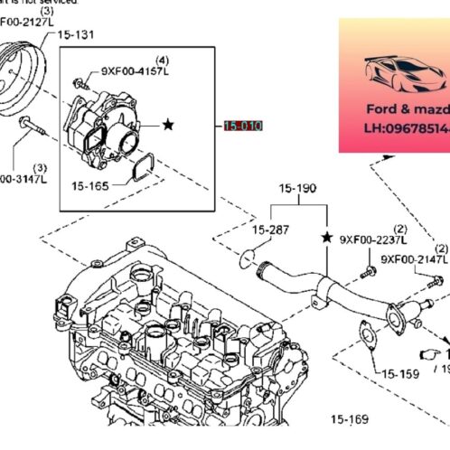 Ống nước vào bơm nước mazda 2 2015-2016-2017-2018-2019-2020-2021-2022-ống nước vào hộp số mazda 2-ống nước từ bơm nước vào máy mazda 2-PE0115010B