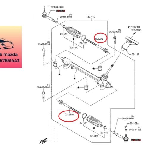 Rô tuyn lái trong thước lái mazda cx5 2018-2022 Rô tuyn lái trong thước lái mazda cx5 2018-2019-2020-2021-2022-rô tuyn lái trong mazda cx5-K12332240,