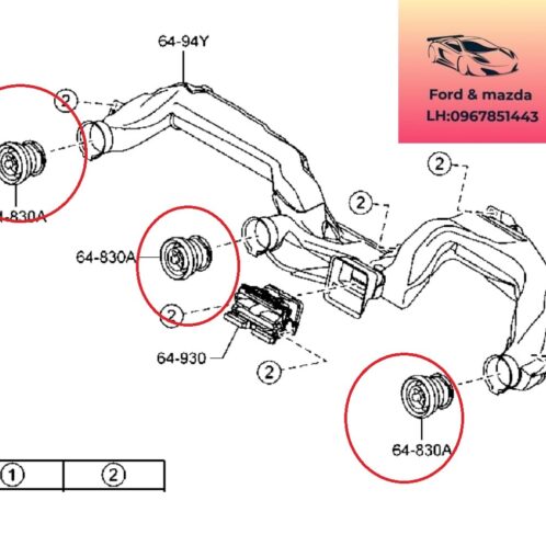 Cửa gió điều hòa trên táp lô mazda 2 2015-2022 Cửa gió điều hòa trên táp lô mazda 2 2015-2016-2017-2018-2019-2020-2021-2022-cửa gió điều chỉnh điều hòa mazda 2-D10S647300B