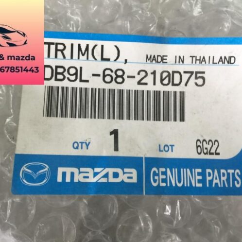 Ốp cột trụ cửa mazda 2 2015-2016-2017-2018-2019-2020-2021-2022-ốp trụ giữa xe mazda 2-DB9L68210D75-DB9L68190D75