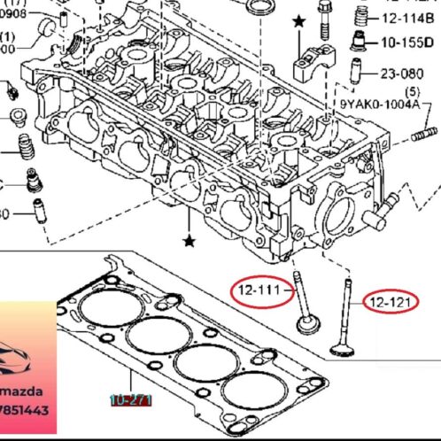 Xupap mazda 3 2009-2014 Xupap mazda 3 2009-2010-2011-2012-2013-2014-xupap hút mazda 3-xupap xả mazda 3-ZY0112111A-ZY0112121B-xu páp mazda 3 (1)