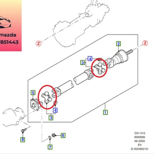 Bi chữ thập cắt đăng cầu trước ranger everest 2001-2014 Bi chữ thập cắt đăng cầu trước ranger everest 2001-2002-2003-2004-2005-2006-2007-2008-2009-2010-2011-2012-2013-2014-bạc đạn cắt đăng cầu trước ranger everest-8BS125060