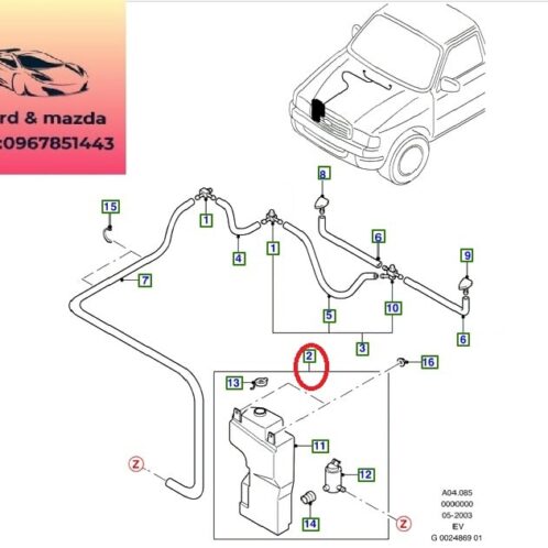 Bình nước rửa kính ford ranger everest 2003-2014 Bình nước rửa kính ford ranger everest 2003-2004-2005-2006-2007-2008-2009-2010-2011-2012-2013-2014-bình nước rửa kính chắn gió trước ranger everest-UM4667480