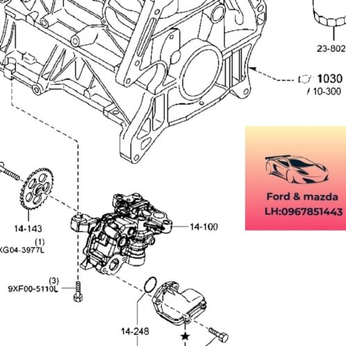 Bơm dầu mazda 6 2014-2015-2016-2017-2018-2019-bơm dầu hộp số mazda 6-bơm dầu nhớt hộp số mazda 6-PE0114100-PE0114100A