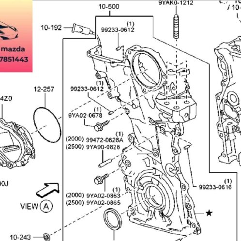 Bưởng nhôm hộp số mazda 6 cx5 2014-2015-2016-2017-2018-2019-bưởng đầu hộp số mazda 6 cx5-bưởng cam hộp số mazda 6 cx5-bưởng cam mazda 6 cx5-PE0110500A