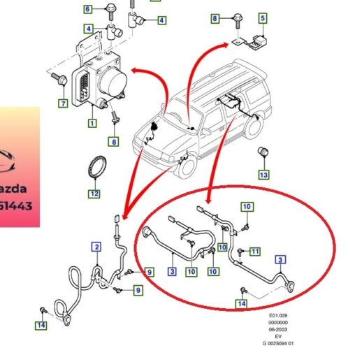 Cảm biến abs sau ford ranger everest 2003-2014 Cảm biến abs sau ford ranger everest 2003-2004-2005-2006-2007-2008-2009-2010-2011-2012-2013-2014-cảm biến tốc độ bánh sau ranger everest-UM514371YE-UM514372YC