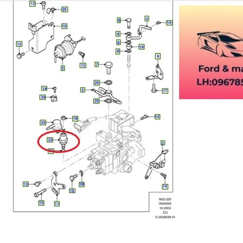 Cảm biến bơm cao áp ranger everest 2001-2008 Cảm biến bơm cao áp ranger everest 2001-2002-2003-2004-2005-2006-2007-2008-van cảm biến trên bơm cao áp ranger everest-van điều khiển dầu bơm cảo áp ranger everest-093324300B