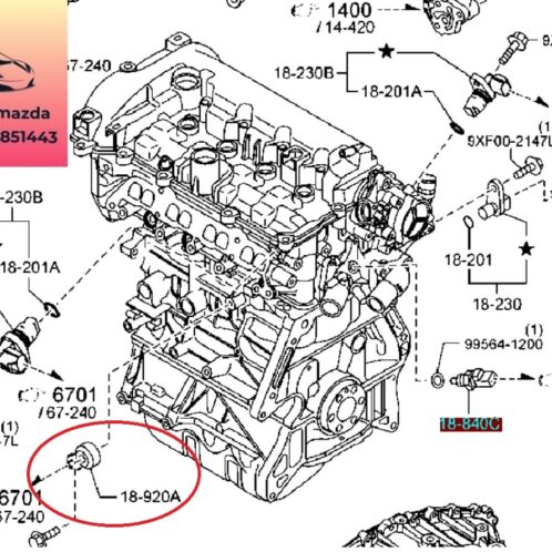 Cảm biến tiếng gõ động cơ mazda 6 2014-2019 Cảm biến tiếng gõ động cơ mazda 6 2014-2015-2016-2017-2018-2019-cảm biến kích nổ động cơ mazda 6-cảm biến kích nổ hộp số mazda 6-PE0118921