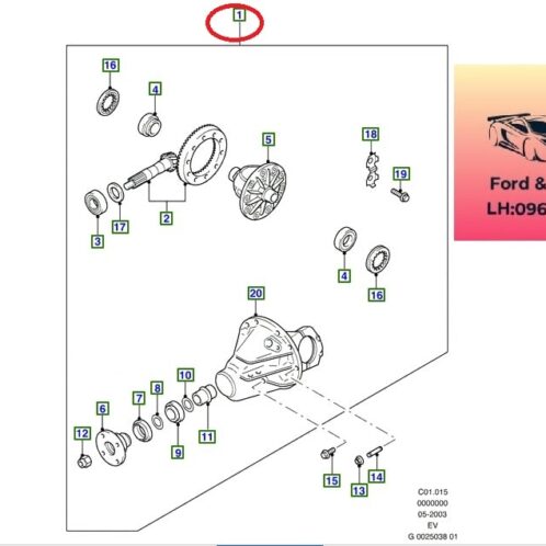 Cụm cầu sau ford ranger everest 2002-2014 Cụm cầu sau ford ranger everest 2002-2003-2004-2005-2006-2007-2008-2009-2010-2011-2012-2013-2014-cầu sau ranger everest-SF1027100B