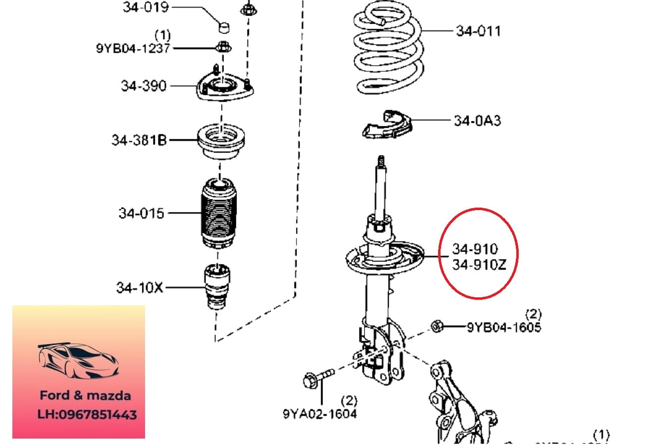Giảm sóc trước mazda 6 2014-2015-2016-2017-2018-2019-thụt trước mazda 6-nhún trước mazda 6-GHP934700B-GHP934900B (1) Giảm sóc trước mazda 6 2014-2015-2016-2017-2018-2019-thụt trước mazda 6-nhún trước mazda 6-GHP934700B-GHP934900B