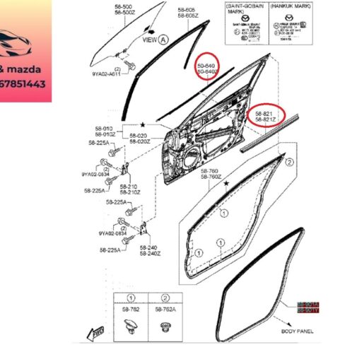 Nẹp chân kính cánh cửa mazda 3 2015-2019 Nẹp chân kính cánh cửa mazda 3 2015-2016-2017-2018-2019-nẹp ngoài kính cánh cửa mazda 3-nẹp trong kính cánh cửa mazda 3-nẹp chân kính cánh cửa mazda 3-B60S58821B-B60S59821B-BHN959640C-BHN959650C-BHP250640C