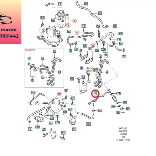 Ống dầu hồi kim phun ranger everest 2001-2002-2003-2004-2005-2006-2007-2008-tuy ô dầu hồi kim phun ranger everest-tuy ô kim phun dầu ranger everest-WL5113G90