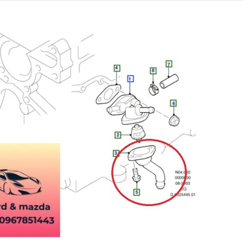 Vỏ van hằng nhiệt ranger everest 2001-2014 Vỏ van hằng nhiệt ranger everest 2001-2002-2003-2004-2005-2006-2007-2008-2009-2010-2011-2012-2013-2014-vỏ ngoài van hằng nhiệt ranger everest-cút nước vào van hằng nhiệt ranger everest-WL5115116