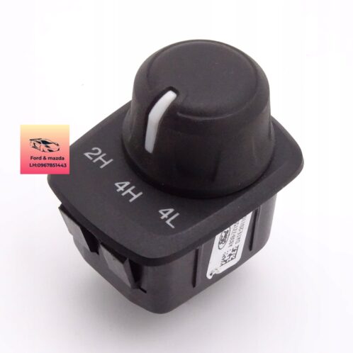 Công tắc cài cầu ford ranger mazda bt50 2012-2013-2014-2015-2015-2016-2017-2018-2019-2020-2021-2022-núm vặn chuyển cầu ford ranger mazda bt50-công tắc điều khiển sang cầu ranger mazda bt50-UC9T664F0A-AB397Z155BA