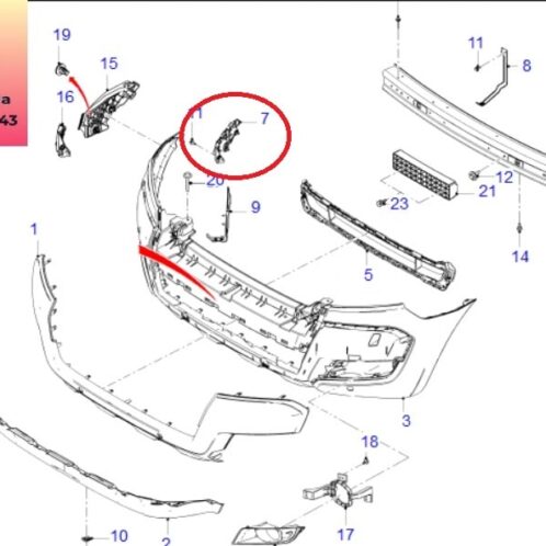 Giá bắt cản trước ford ranger 2015-2016-2017-tai cài cản trước ranger-phe cài ba đờ sốc trước ranger-giá cài ba đờ sốc trước-EB3B17A869AC-EB3B17A870AC