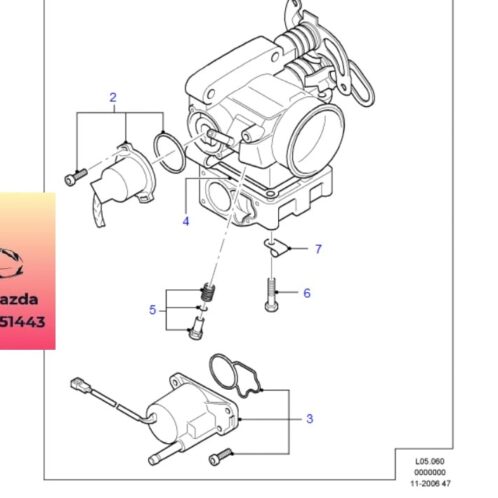 Họng ga ford everest máy xăng 2005-2006-2007-2008-2009-2010-2011-2012-2013-2014-bướm ga everest máy xăng-cổ ga everest máy xăng- G61013640B-G61013640C