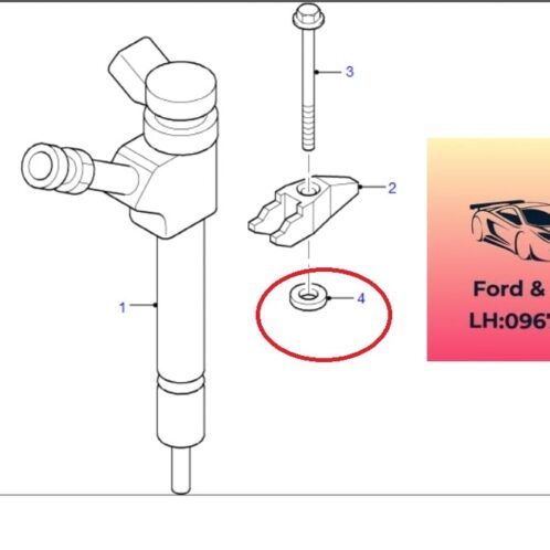 Long đen đế bắt ốc kim phun ford ranger everest 2007-2014 Long đen đế bắt ốc kim phun ford ranger everest 2007-2008-2009-2010-2011-2012-2013-2014-đệm giá bắt kim phun dầu ranger everest-WE0113R79B