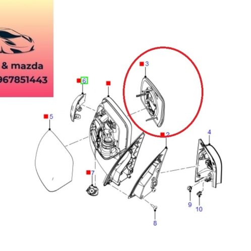 Mặt gương chiếu hậu ford ranger everest 2012-2013-2014-2015-2016-2017-2018-2019-2020-2021-2022-kính gương chiếu hậu ranger everest-AB3917K740EA-AB3917K740BA-AB3917K741EA-AB3917K741BA