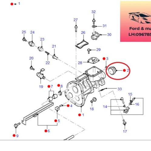 Phớt đuôi hộp số ford everest 2005-2006-2007-2008-2009-2010-2011-2012-2013-2014-phớt đuôi hộp số everest số sàn-S5A117335