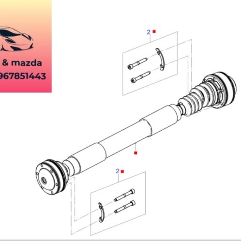 Trục cắt đăng cầu trước ford ranger mazda bt50 2012-2013-2014-2015-2016-2017-2018-2019-2020-2021-2022-láp dọc cầu trước ranger mazda bt50-AB394A376AC-EB3G4A376CA-JB3G4A376DA
