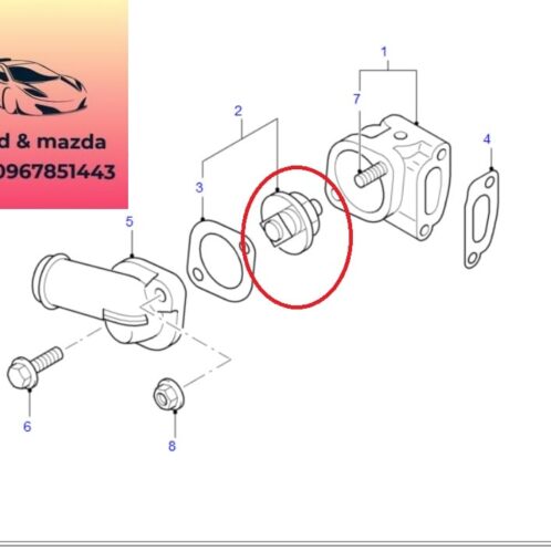Van hằng nhiệt ford everest máy xăng 2005-2006-2007-2008-2009-2010-2011-2012-2013-2014-van hằng nhiệt everest máy xăng-8AK115171