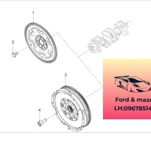 Bánh đà ford ranger everest 2018-2019-2020-2021-2022-bánh đà ford ranger wildtrack everest bitubo 2.0 bánh đà số sàn ford ranger everest 2.0 vành bánh đà ranger everst 2.0 JB316477AA-JB3P6375AA