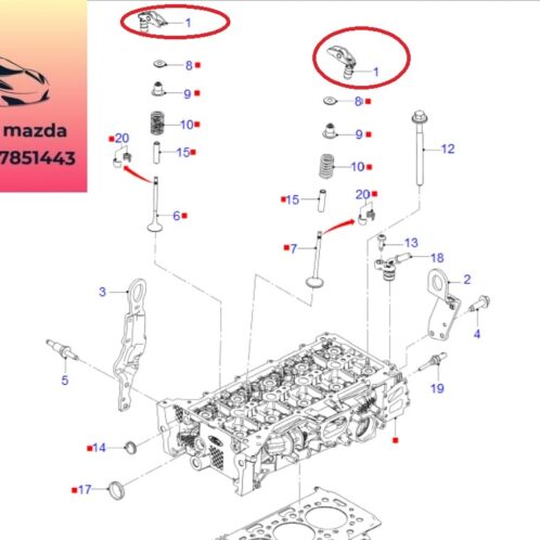 Cò mổ xupap ford ranger everest 2018-2019-2020-2021-2022-2.0-cò xupap mặt máy ford ranger wildtrack everest 2,0-GK2Q6G093AA