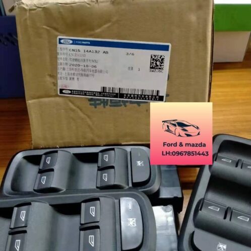 Công tắc lên xuống kính cánh cửa trước ford ecosport 2014-2015-2016-2017-2018-công tắc điều khiển kính cánh cửa ecosport-công tắc nâng hạ kính ecosport- CN1514A132AB