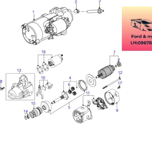 Củ đề ford ranger mazda bt50 2012-2022 Củ đề ford ranger mazda bt50 2012-2013-2014-2015-2016-2017-2018-2019-2020-2021-2022-máy đề ranger mazda bt50-củ đề khởi động ranger mazda bt50-AB3911000AA