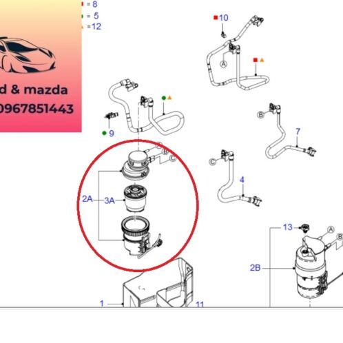 Cụm lọc dầu ford ranger mazda bt50 2012-2021 Cụm lọc dầu ford ranger mazda bt50 2012-2013-2014-2015-2016-2017-2018-2019-2020-2021-cụm lọc nhiên liệu ranger mazda bt50-bơm tay ford ranger mazda bt50-AB399155DD-AB399155DE