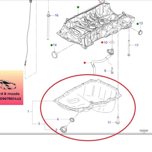 Đáy tắc te động cơ ford ranger everest 2018-2019-2020-2021-2022-đáy cắc te máy ford ranger everest 2.0 đáy cắt te hộp số ranger everest 2.0 JB3Q6675AA