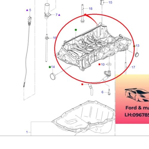 Giá bắt Đáy tắc te động cơ ford ranger everest 2018-2019-2020-2021-2022-xương bắt đáy cắc te máy ford ranger everest 2.0 mặt máy bắt cắt te hộp số ranger everest 2.0 JB3Q6U004AA