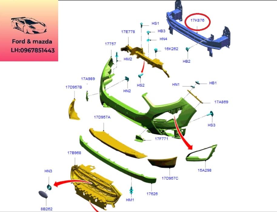 Giá đỡ Ba đờ sốc trước ford ecosport 2018-2019-2020-2021-2022-xương đỡ cản trước ford ecosport-xương đầu sắt xi cản trước ford ecosport-GN1517K876AA-GN1517K876DC (1) Giá đỡ Ba đờ sốc trước ford ecosport 2018-2019-2020-2021-2022-xương đỡ cản trước ford ecosport-xương đầu sắt xi cản trước ford ecosport-GN1517K876AA-GN1517K876DC (1)