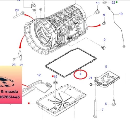 Gioăng Đáy cắc te hộp số tự động ford ranger everest 2018-2019-2020-2021-2022-Gioăng đáy tắc te hộp số tự động ford ranger everest 2.0 HL3P7A191AC