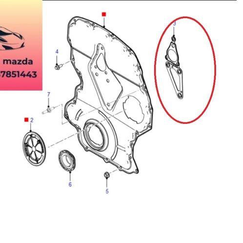 Gioăng bưởng đầu máy ford ranger mazda bt50 2012-2013-2014-2015-2016-2017-2018-2019-2020-2021-2022-gioăng tấm sắt ốp đầu máy ford ranger mazda bt50-BK3Q6C073BA