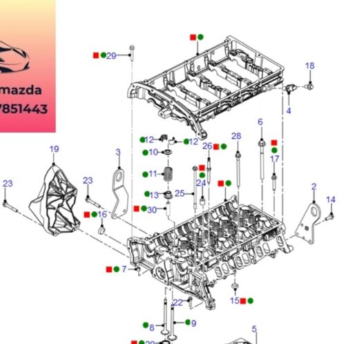 Mặt quy lát ford ranger mazda bt50 2012-2013-2014-2015-2016-2017-2018-2019-2020-2021-2022-mặt máy ford ranger mazda bt50-mặt máy hộp số ford ranger mazda bt50-FB3Q6C032AA-BK3Q6C032AD
