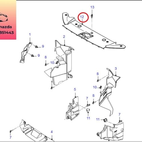 Nắp đậy trên dàn nóng két nước ford ranger 2012-2013-2014-2015-2016-2017-2018-2019-2020-2021-2022-tấm nhựa che khóa capo ranger-tấm nhựa trên ca lăng ford ranger-AB398A317BB-EB3B8C291DA