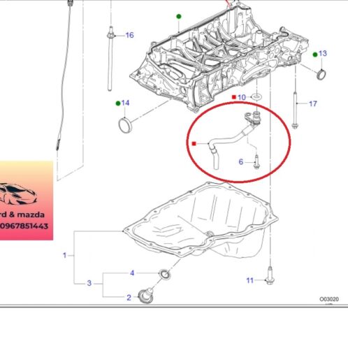 Ống hút dầu Đáy tắc te động cơ ford ranger everest 2018-2019-2020-2021-2022-ống hút nhớt đáy cắc te máy ford ranger everest 2.0 ống đáy cắt te hộp số ranger everest 2.0 JB3Q6B873AA (1)