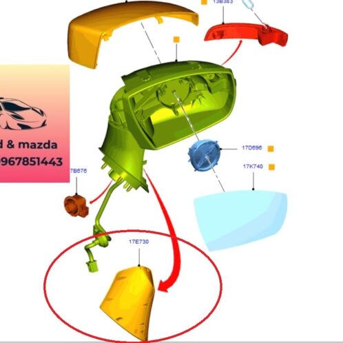 Ốp chân gương chiếu hậu ford ecosport 2014-2022 Ốp chân gương chiếu hậu ford ecosport 2014-2015-2016-2017-2018-2019-2020-2021-2022-ốp nhựa dưới gương chiếu hậu ecosport-ốp chân gương ecosport- CN1517E730AA-CN1517E731AA
