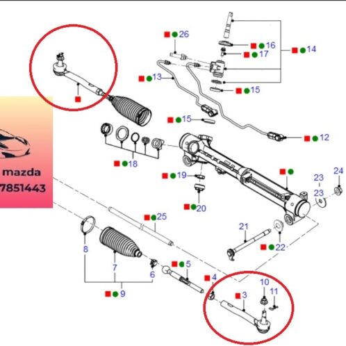 Rotuyn lái ngoài ford ranger mazda bt50 2012-2013-2014-2015-2016-2017-2018-2019-2020-2021-2022-rotuyn lái ngoài thước lái ford ranger mazda bt50-UC2M32280-UC2M32290-UC2N32290-UC2N32280