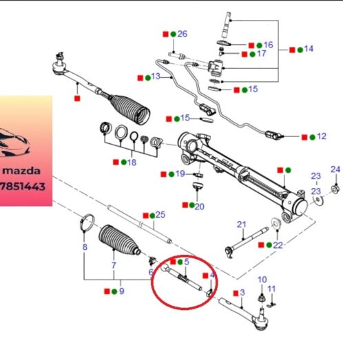 Rotuyn lái trong ford ranger mazda bt50 2012-2019 Rotuyn lái trong ford ranger mazda bt50 2012-2013-2014-2015-2016-2017-2018-2019-rotuyn lái trong thước lái ford ranger mazda bt50-UC2M3224X-UC2M3224XA (1)