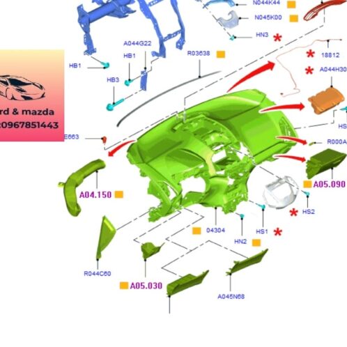 Táp lô ford ecosport 2014-2021 Táp lô ford ecosport 2014-2015-2016-2017-2018-2019-2020-2021-khung xương táp lô ford ecosport-bảng táp lô ford ecosport- CN1511801JB3CN9-GN1511801GN3ZHE (2)