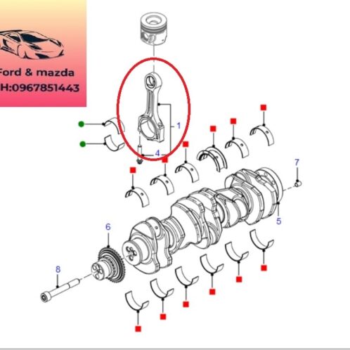 Tay biên động cơ ford ranger mazda bt50 2012-2013-2014-2015-2016-2017-2018-2019-2020-tay dên động cơ ranger mazda bt50-BB3Q6200BAA