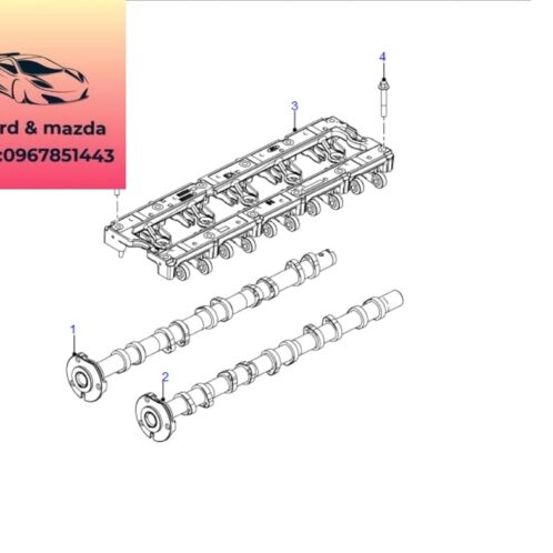 Trục cam động cơ ford ranger mazda 2012-2013-2014-2015-2016-2017-2018-2019-trục cam dàn cò ranger mazda bt50 3,2-BK3Q6A273CA-BK3Q6A270FA